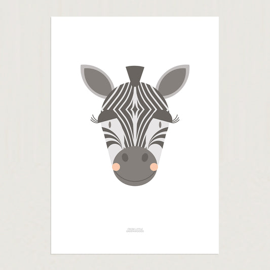 READY TO POST - A4 Zebra Print