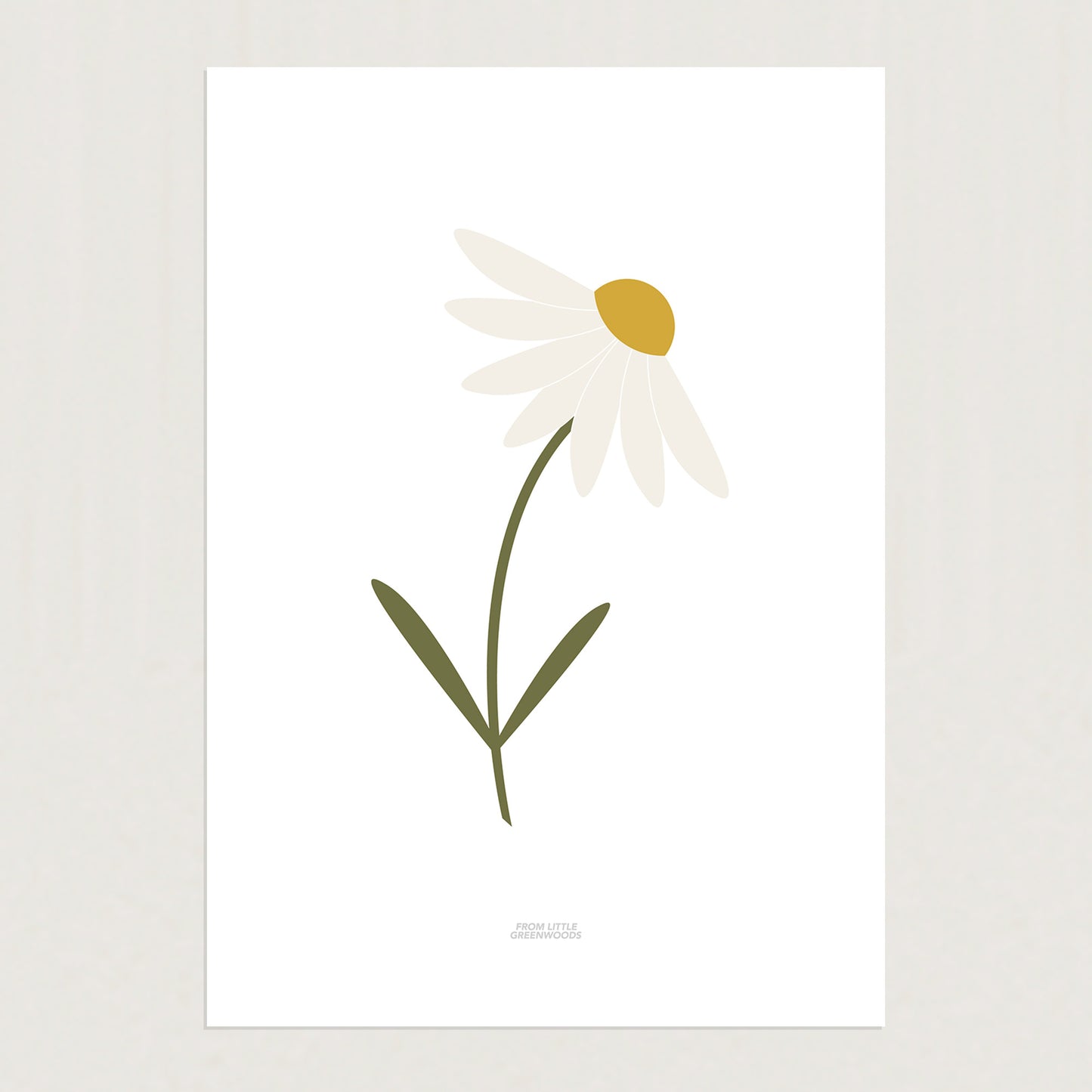 READY TO POST - A4 Single Stem Daisy Print