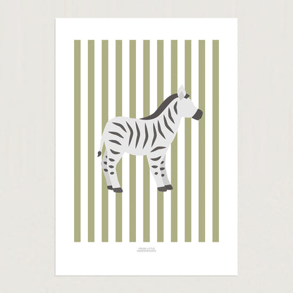 READY TO POST - A5 Striped Zebra Print