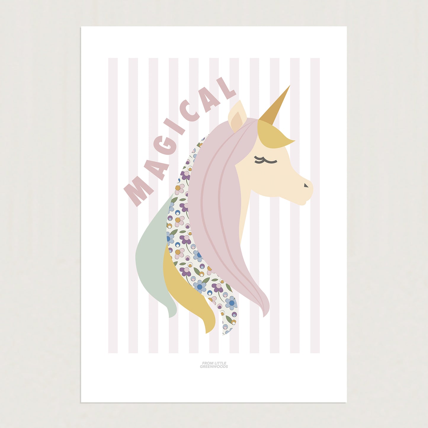 READY TO POST - A4 Unicorn Print