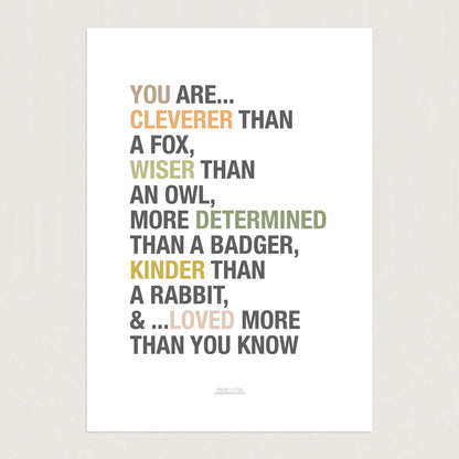 READY TO POST - A4 Woodland Affirmations Print