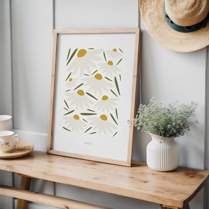 READY TO POST - A4 Daisies Print