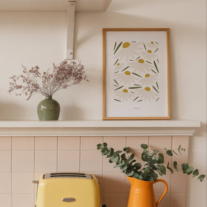READY TO POST - A4 Daisies Print