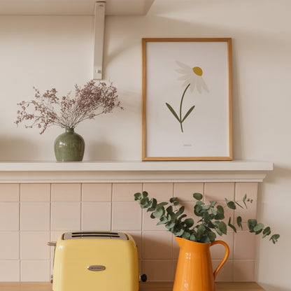 READY TO POST - A4 Single Stem Daisy Print