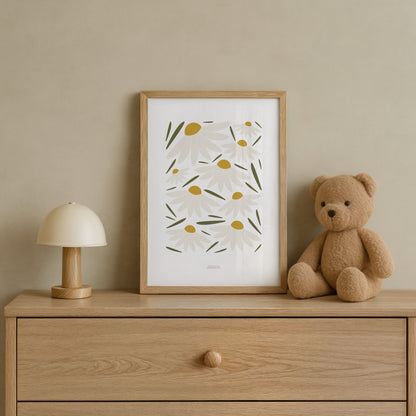 READY TO POST - A4 Daisies Print