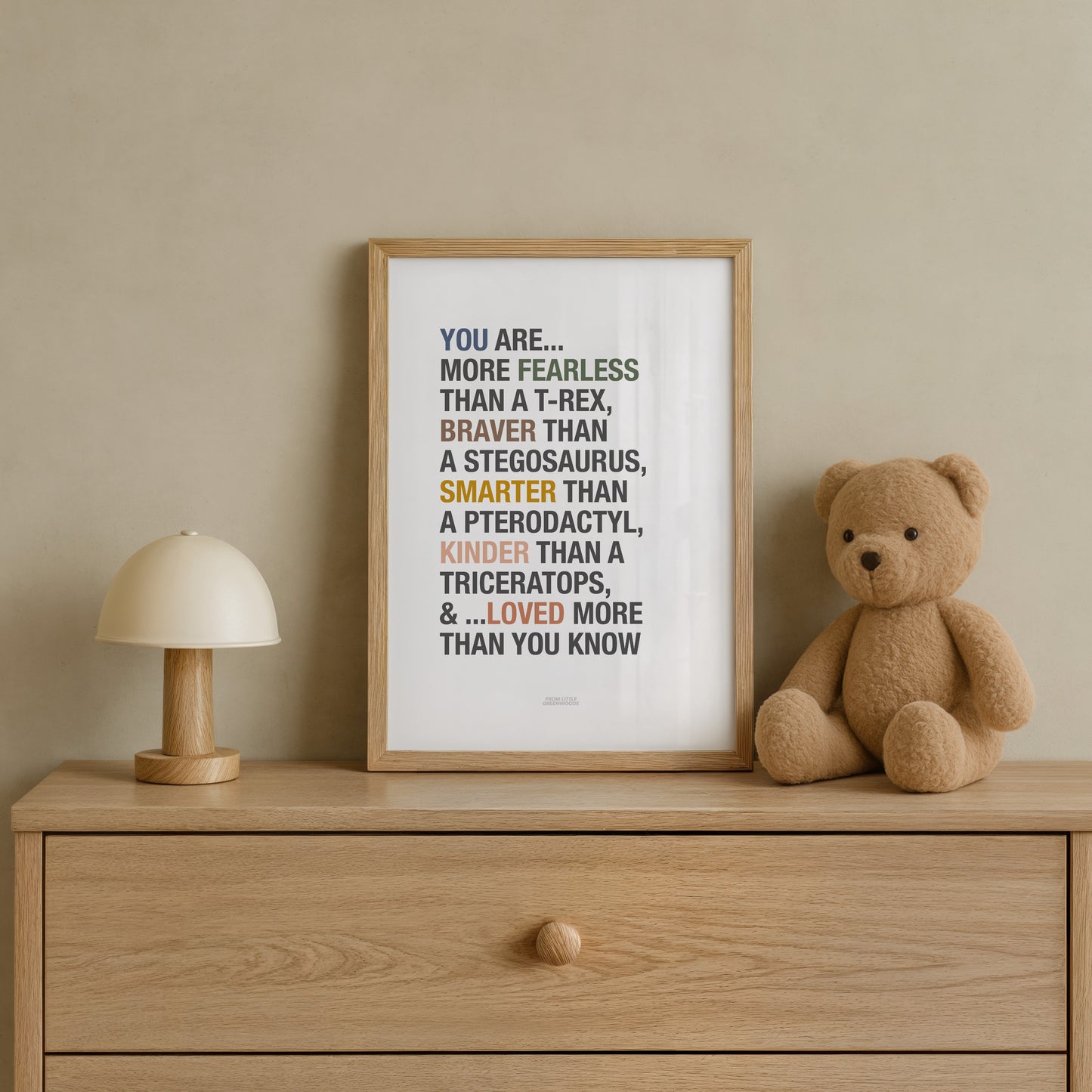 READY TO POST - A4 Dinosaur Affirmations Print