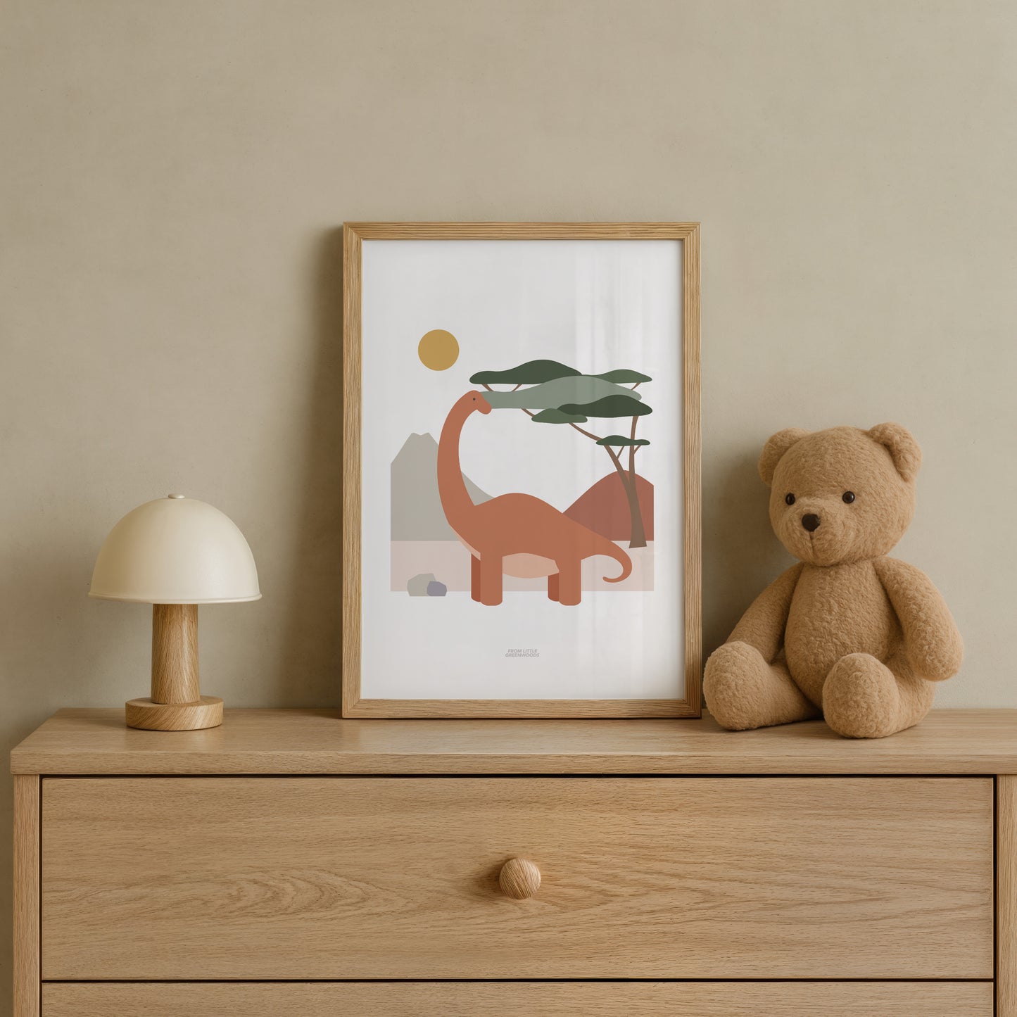 READY TO POST - A4 Diplodocus Print