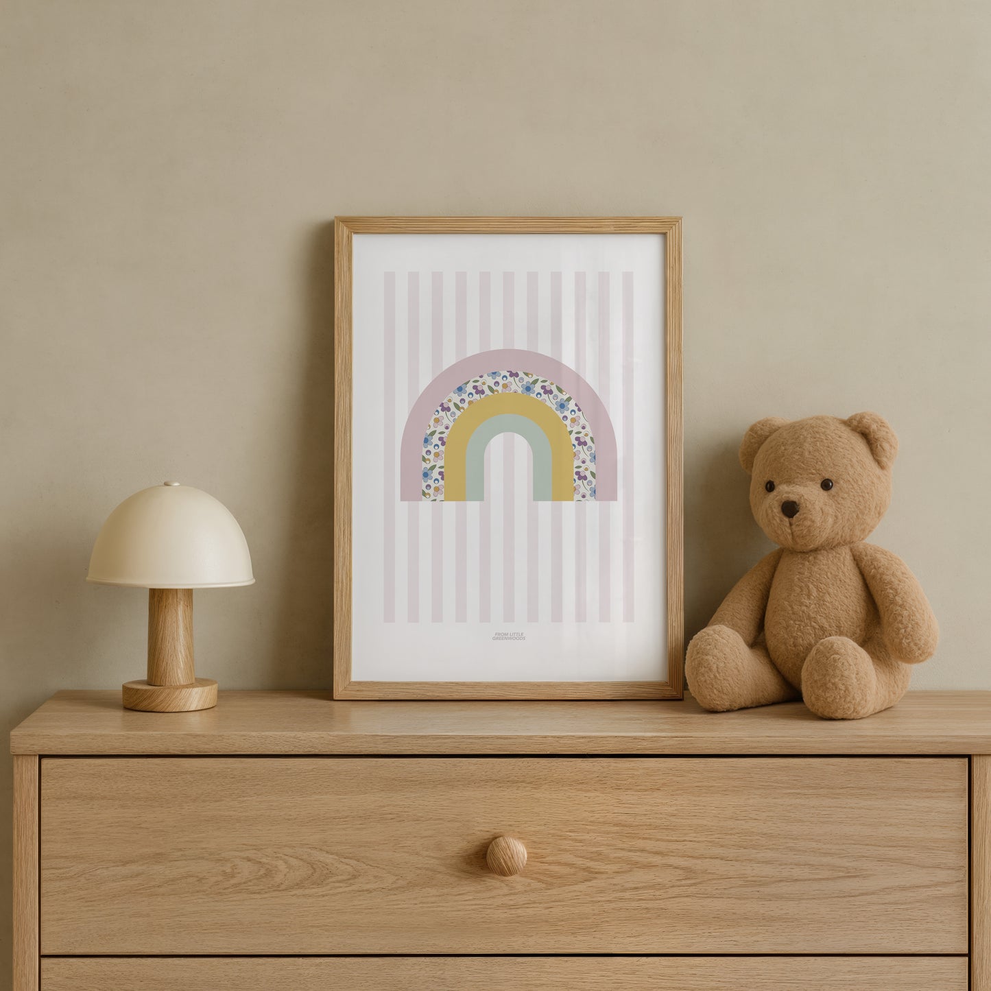 READY TO POST - A4 Girl's Rainbow Print