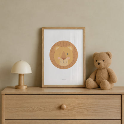 READY TO POST - A5 Lion Print