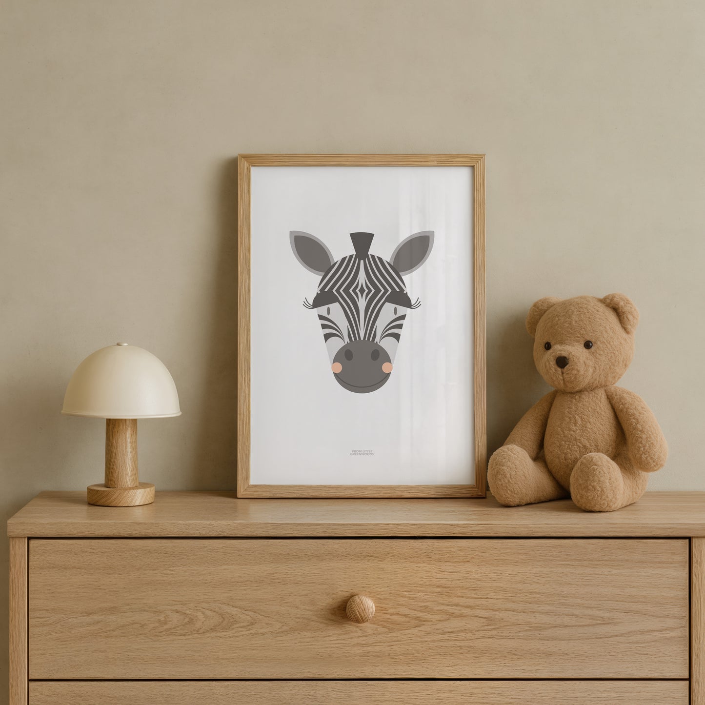 READY TO POST - A4 Zebra Print