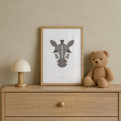READY TO POST - A4 Zebra Print