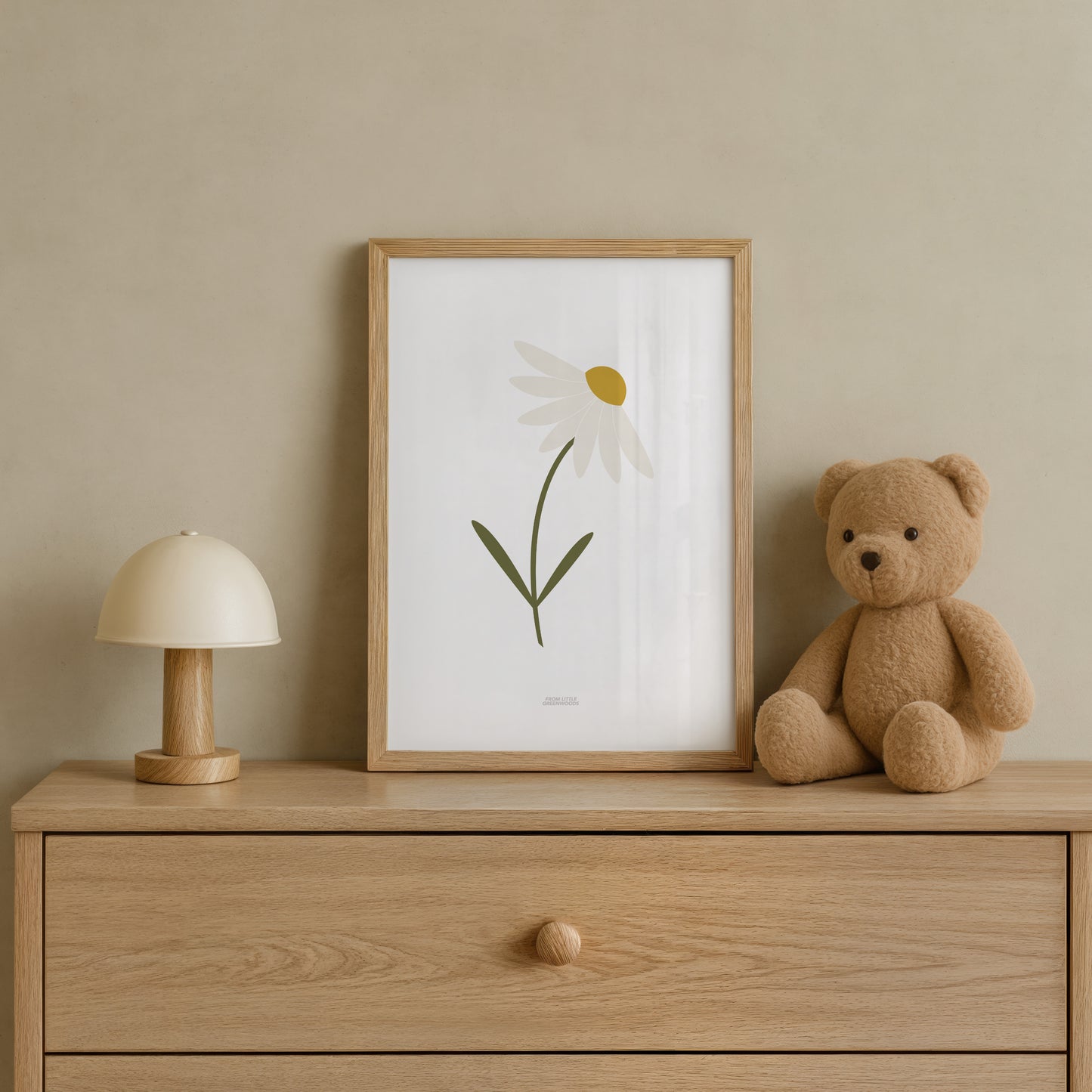 READY TO POST - A4 Single Stem Daisy Print