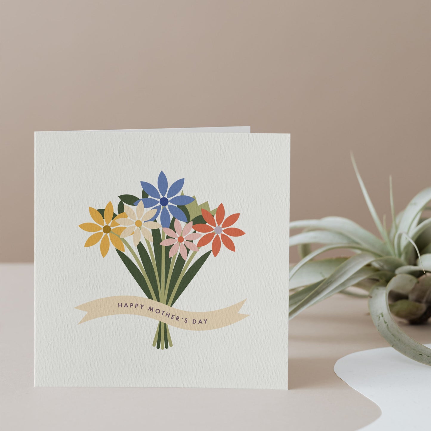 Personalised Flower Bouquet Mother's Day Card