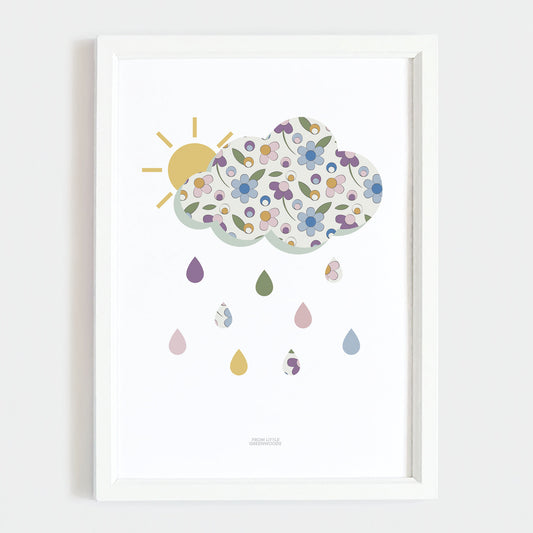 Ditsy Flower Cloud Print