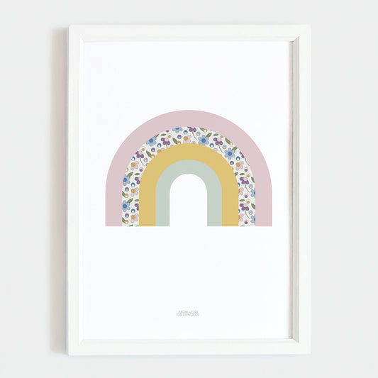 Ditsy Flower Rainbow Print