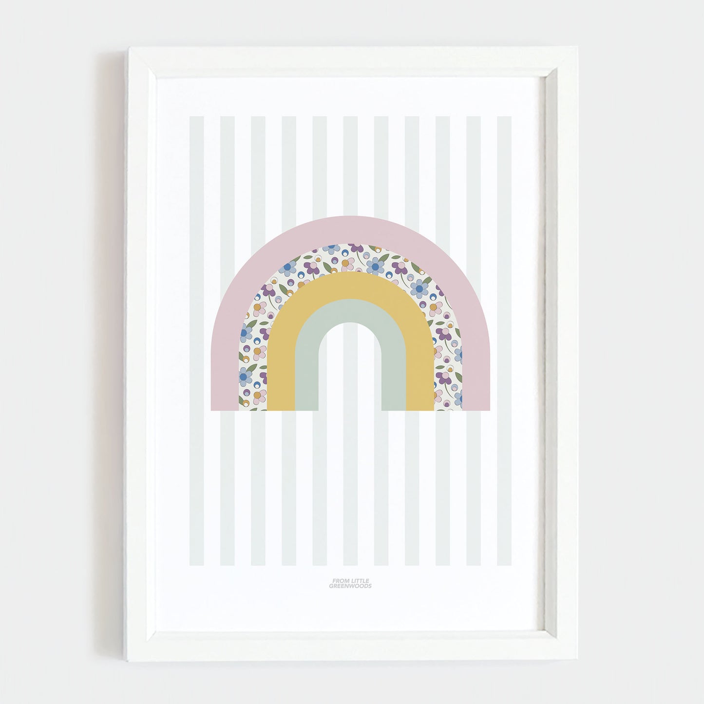 Ditsy Flower Rainbow Print