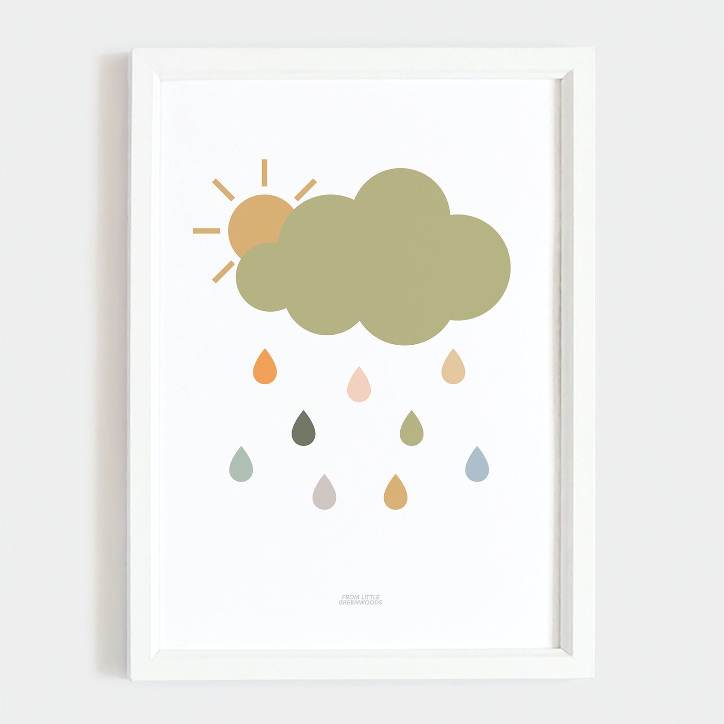 Cloud Print - Grey (Safari Colours)