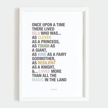 Personalised Princess Affirmations Print