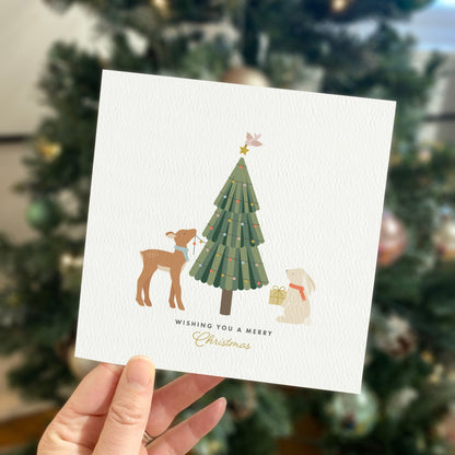 Pack of 4 Winter Woodland Christmas Cards