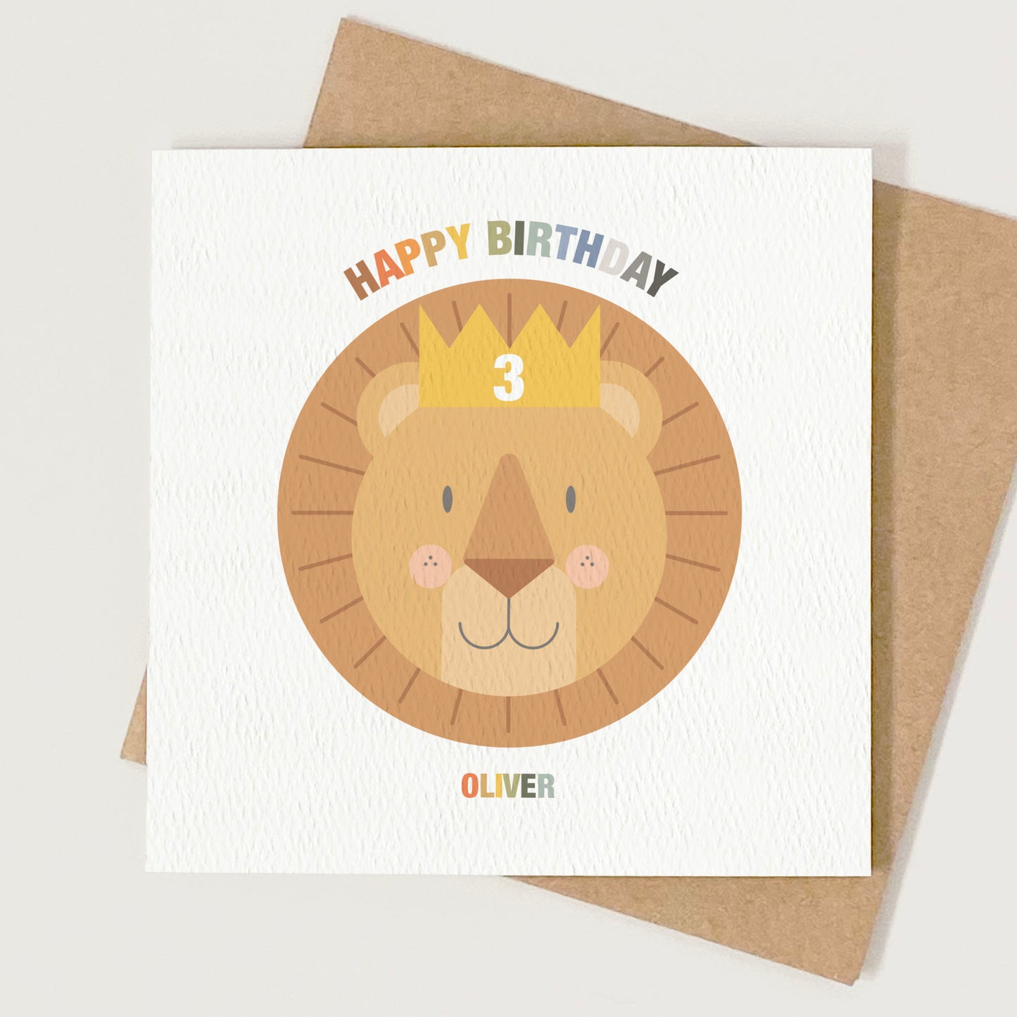 Kid's Lion Birthday Card