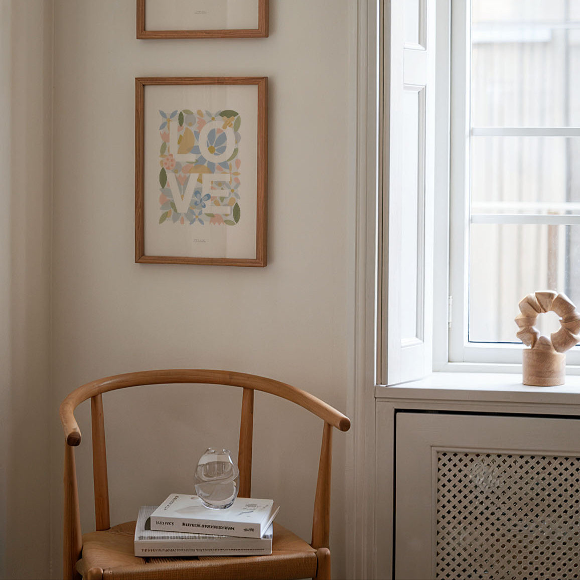 Floral Love Word Print