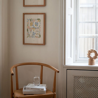 Floral Love Word Print