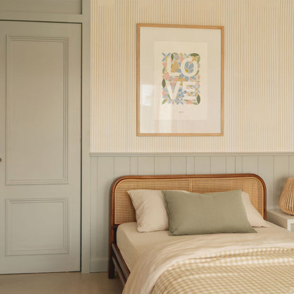 Floral Love Word Print