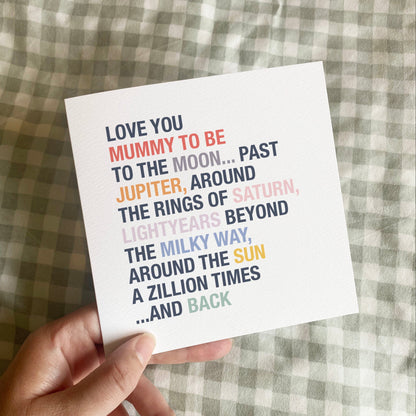 Personalised Love You to the Moon Card