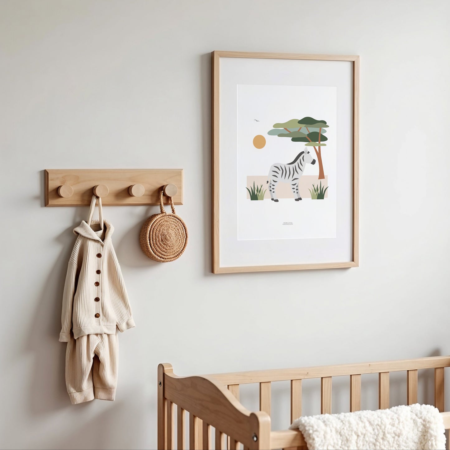 READY TO POST - A4 Zebra Safari Print