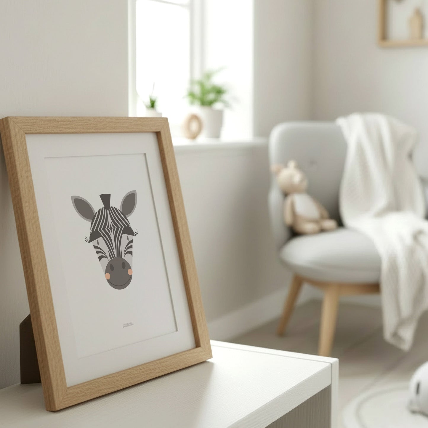READY TO POST - A4 Zebra Print