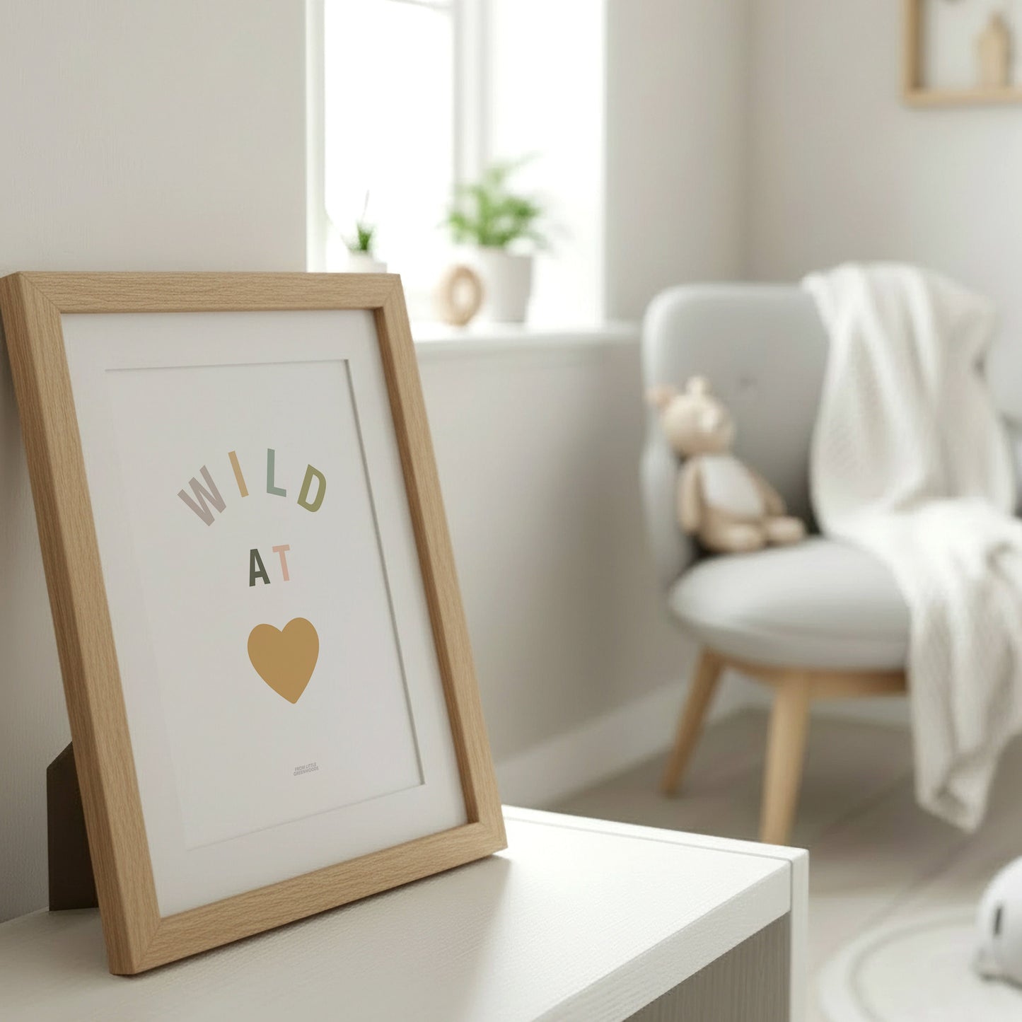 READY TO POST - A4 Wild at Heart Print