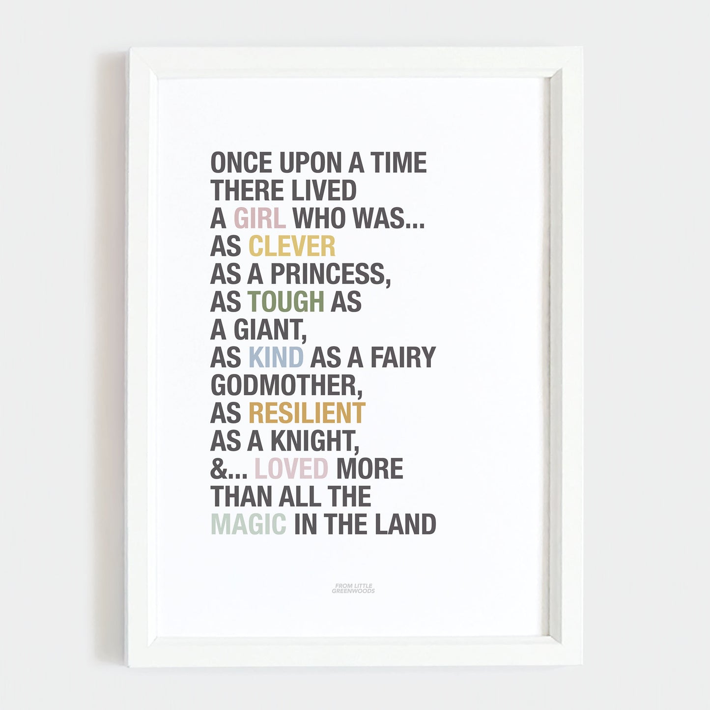 Princess Affirmations Print