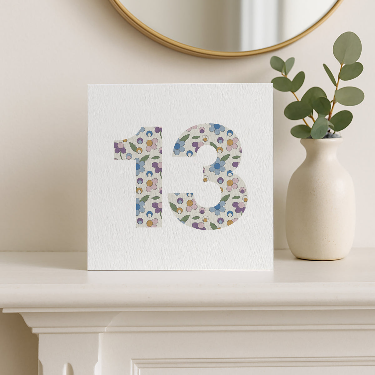 READY TO POST - Age 13 Thirteenth Birthday Card