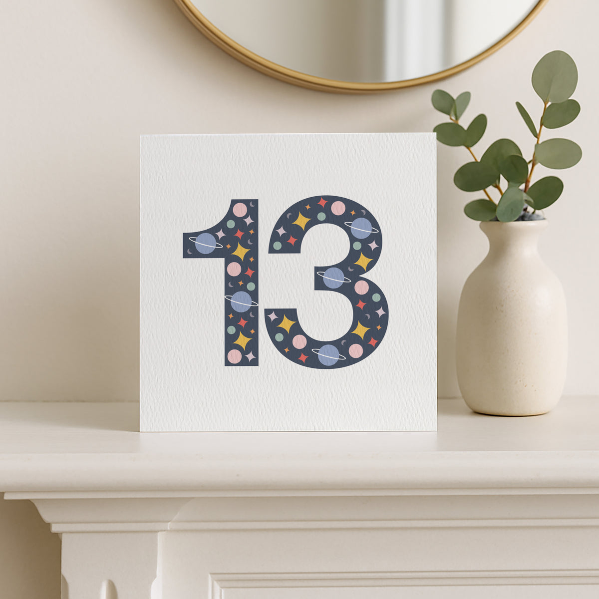 READY TO POST - Age 13 Thirteenth Birthday Card