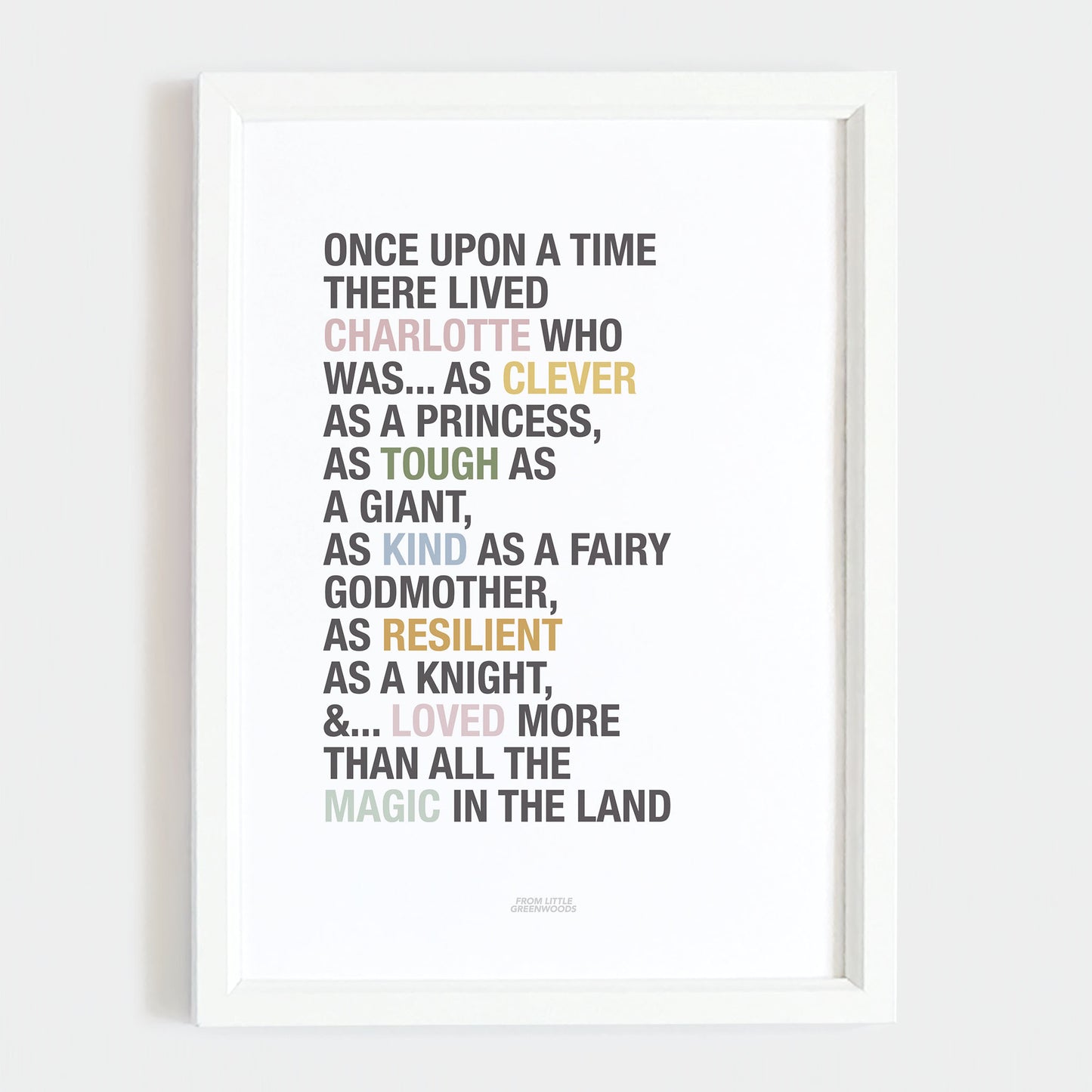 Princess Affirmations Print
