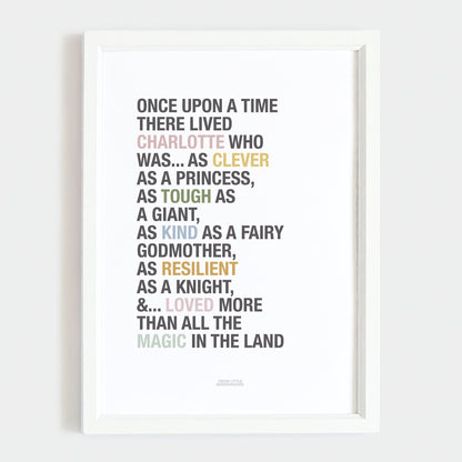 Princess Affirmations Print