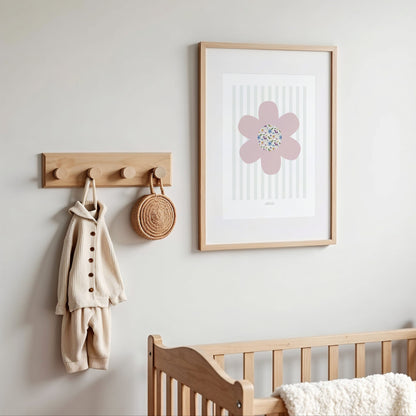 Girl's Pink Ditsy Flower Print