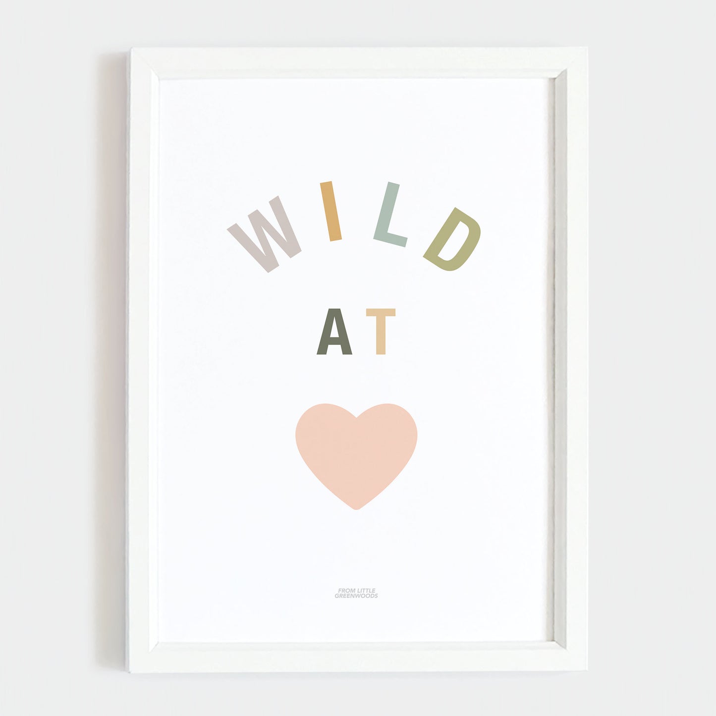 Wild at Heart Safari Print - Light Green