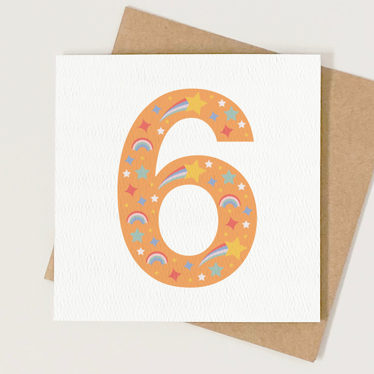 READY TO POST - Age 6 Sixth Birthday Card