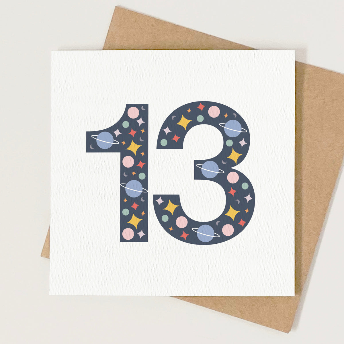 READY TO POST - Age 13 Thirteenth Birthday Card