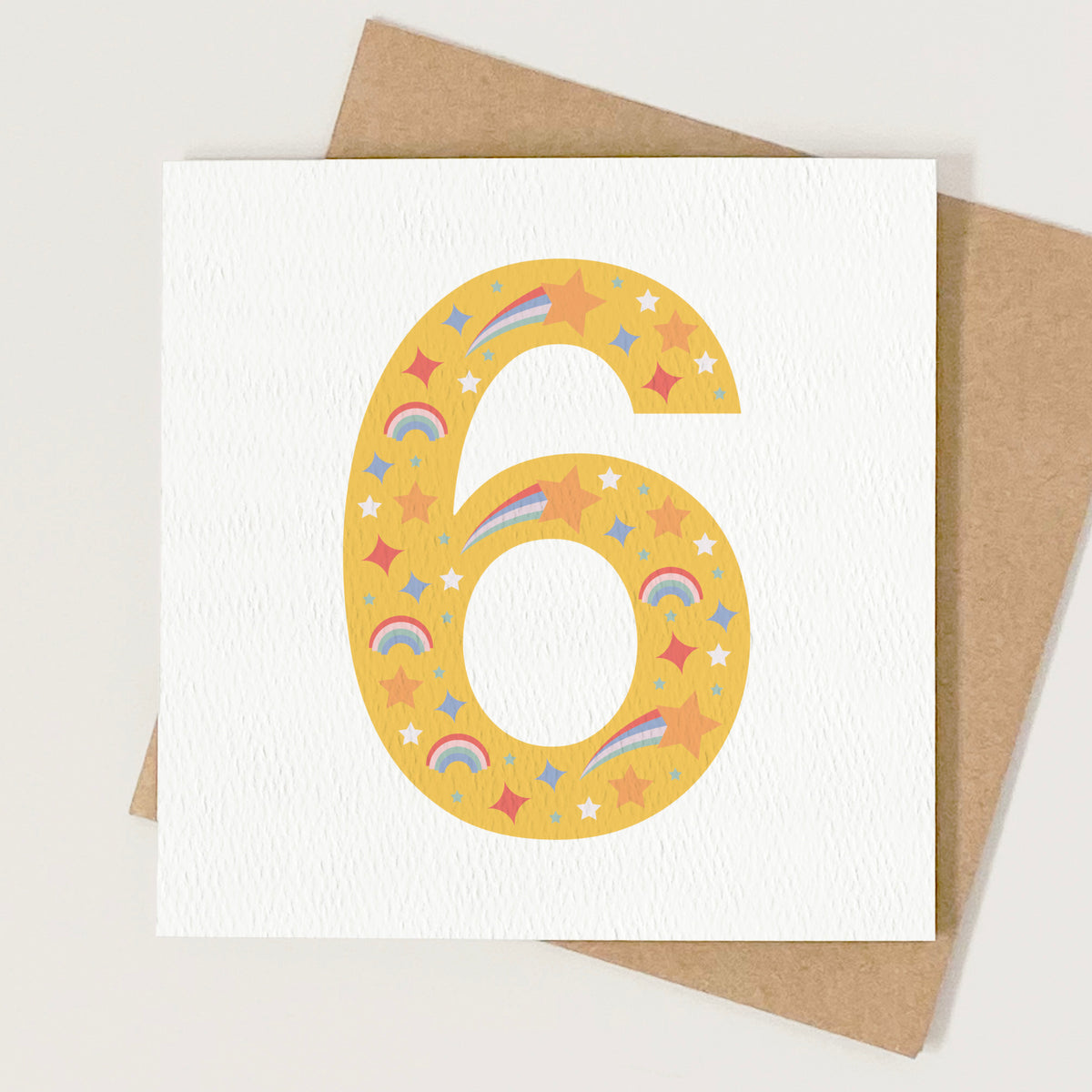 READY TO POST - Age 6 Sixth Birthday Card