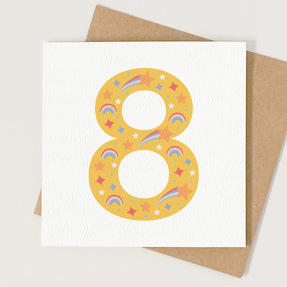READY TO POST - Age 8 Eighth Birthday Card