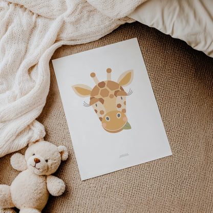 READY TO POST - A4 Giraffe Print