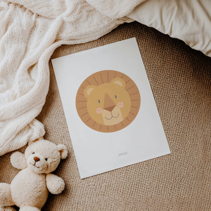 READY TO POST - A5 Lion Print