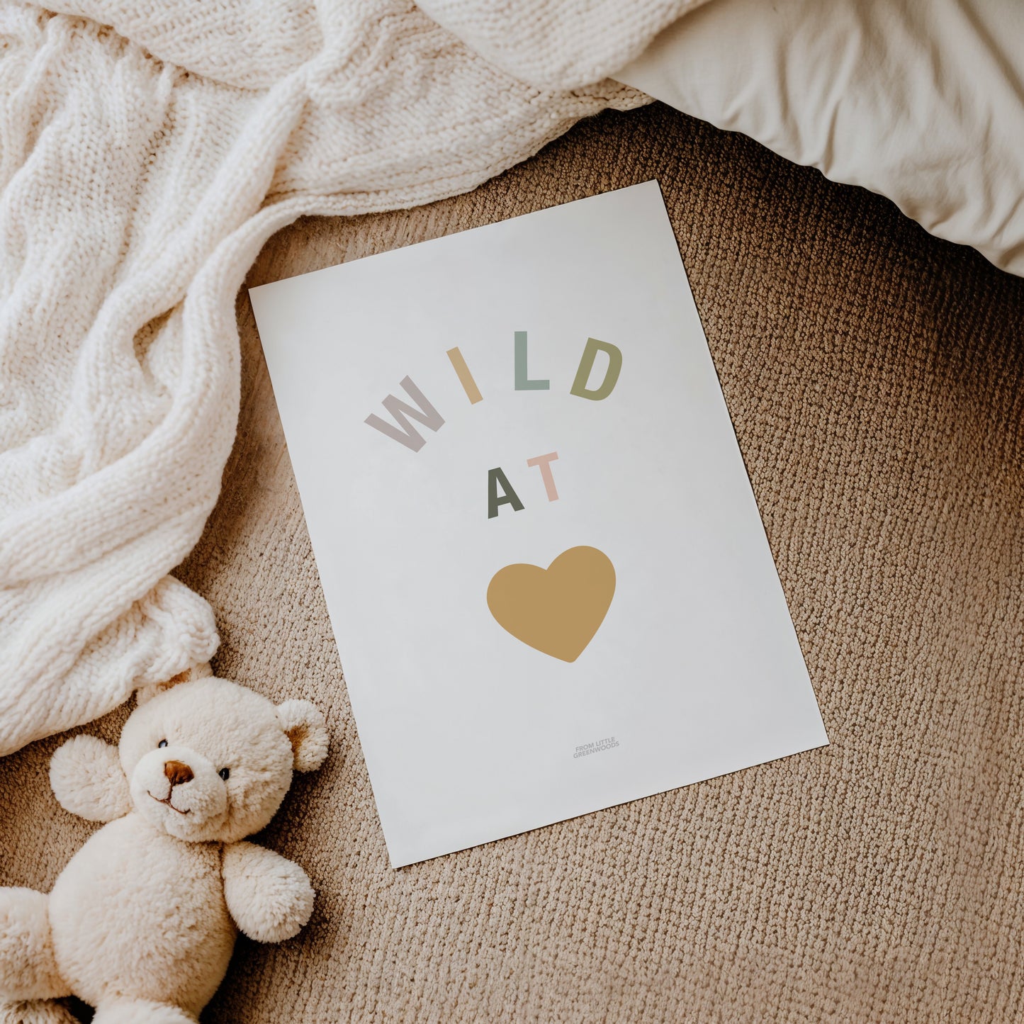 READY TO POST - A4 Wild at Heart Print