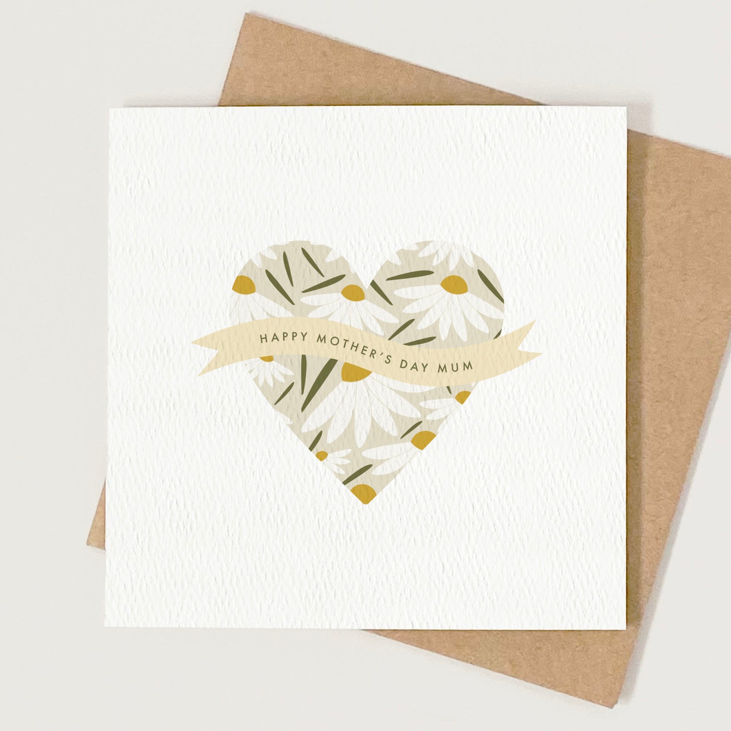 Daisy Heart Mother's Day Card