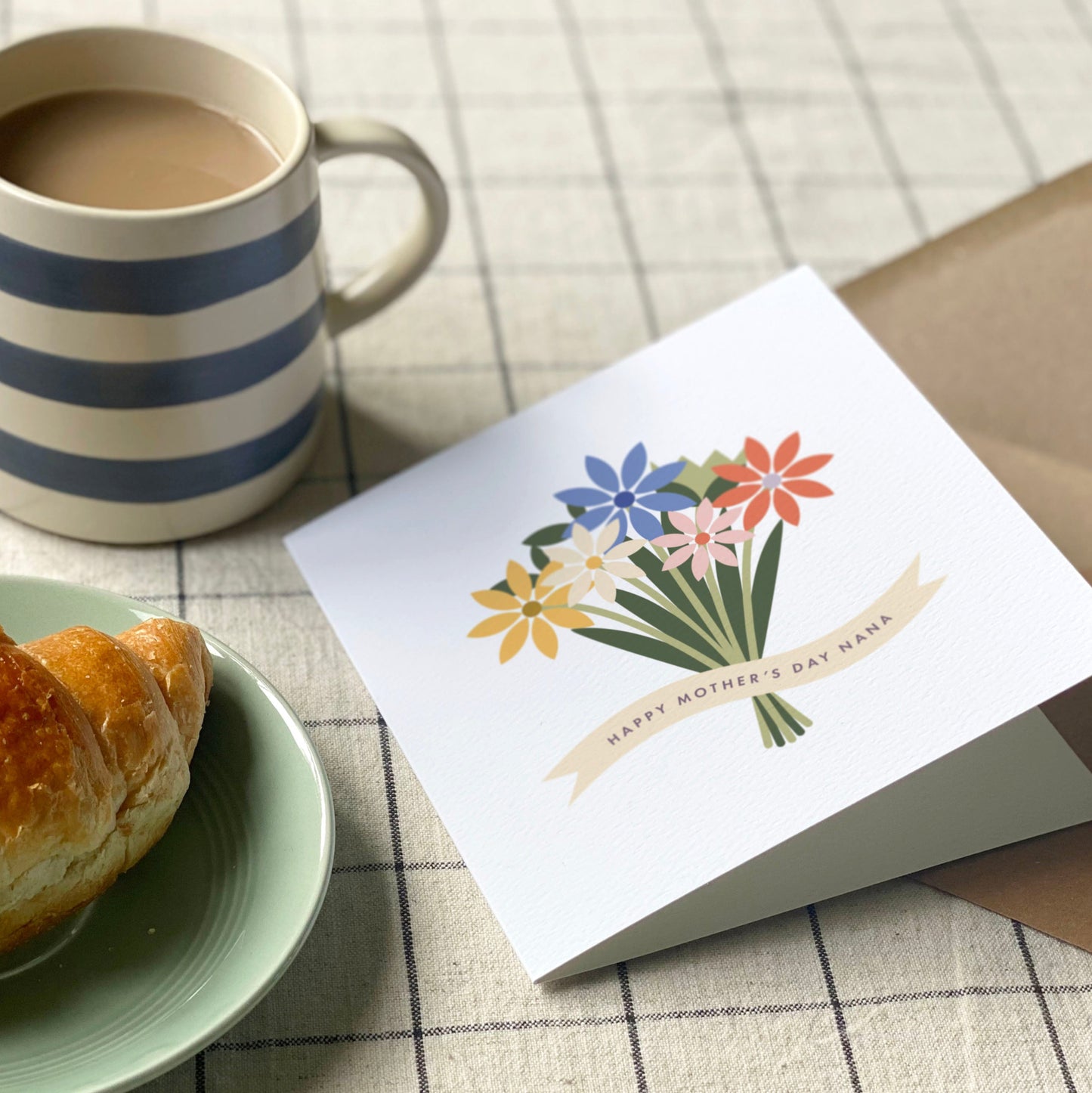 Personalised Flower Bouquet Mother's Day Card