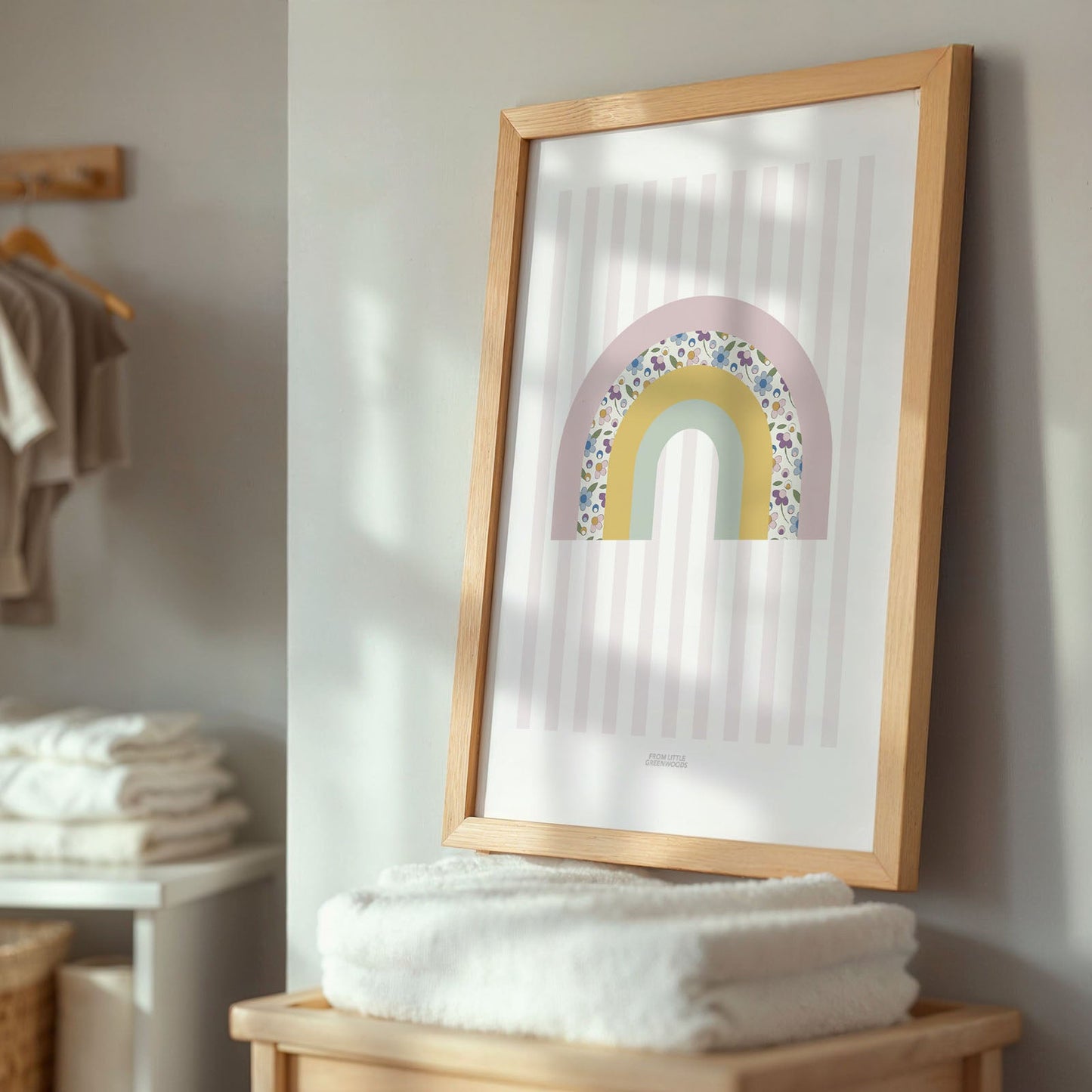 Ditsy Flower Rainbow Print