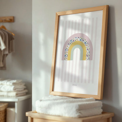 Ditsy Flower Rainbow Print