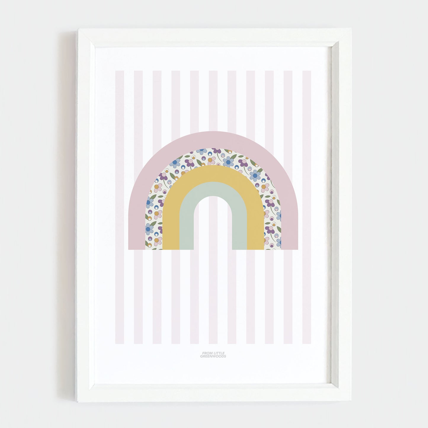 Ditsy Flower Rainbow Print